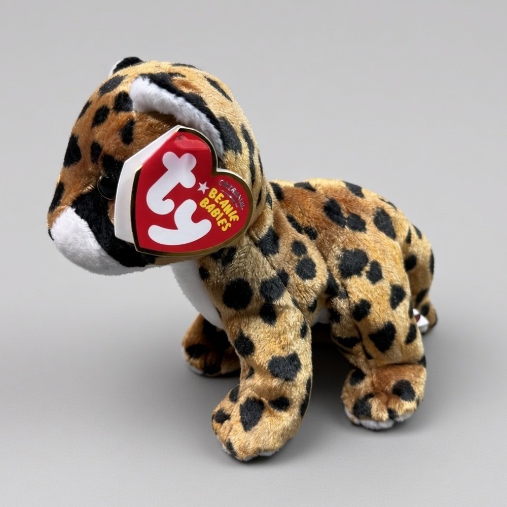 Ty Beanie Baby Leelo Leopard Style 40661 2007 With Tags Spotted